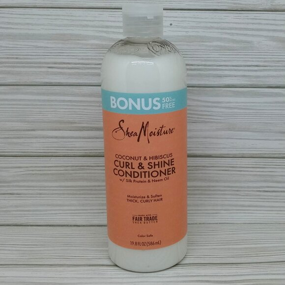 Shea Moisture Curl & Shine Conditioner W/ Silk Protein & Neem Oil 19 Fl Oz - Picture 1 of 3